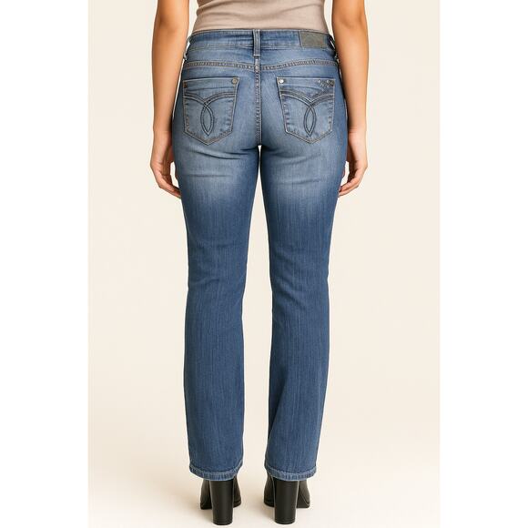 Y2K -Paris Blues Mid-Rise Distressed Skinny Jeans DISTRESSED - PRELOVED - SIZE 7 - Picture 1 of 11